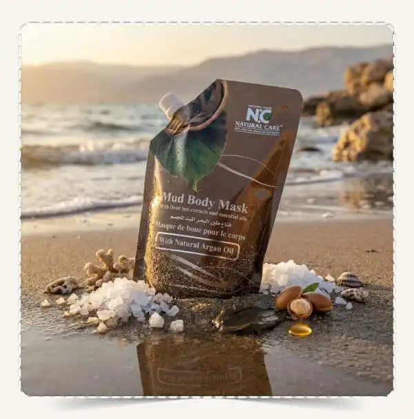 قناع طين البحر الميت للجسم بزيت الأرجان Dead Sea Mud Body Mask